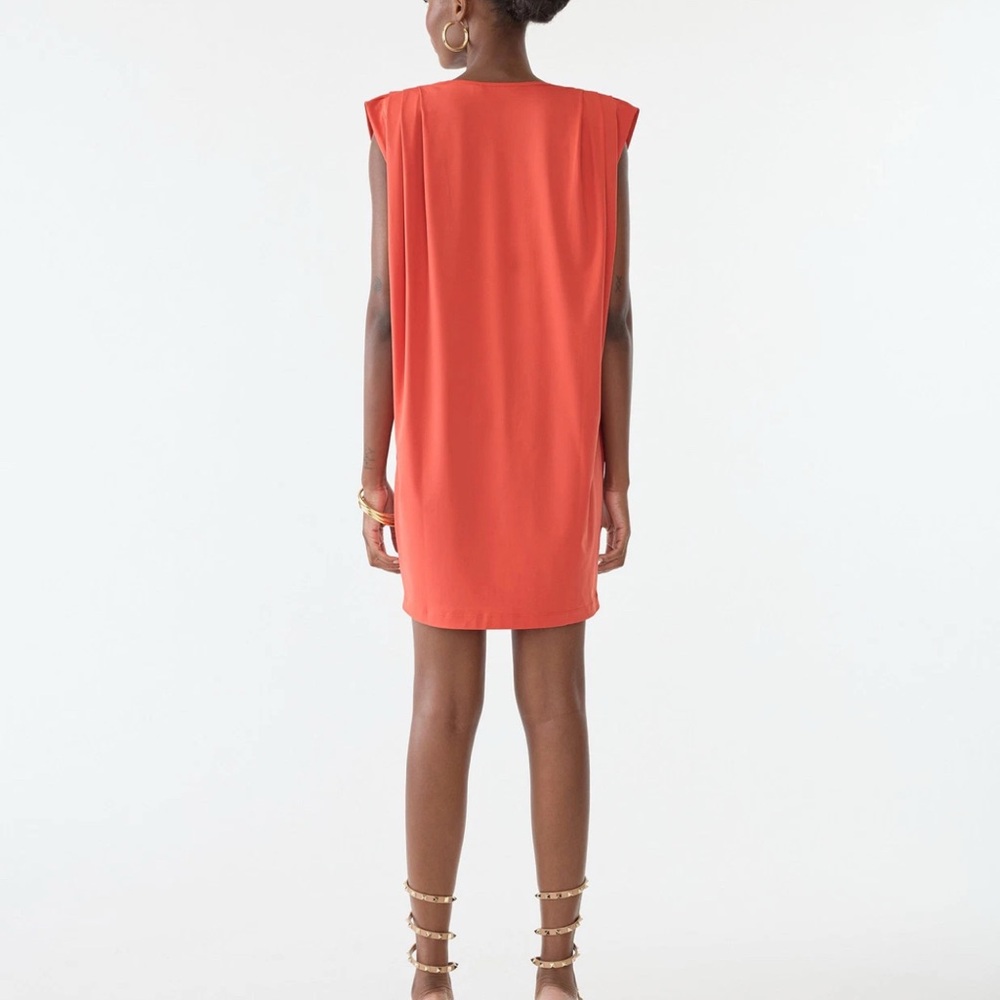 GSTQ T-Shirt Dress Rose Sleeveless Sheath Mini Dress for Cocktail - Picture 3 of 6